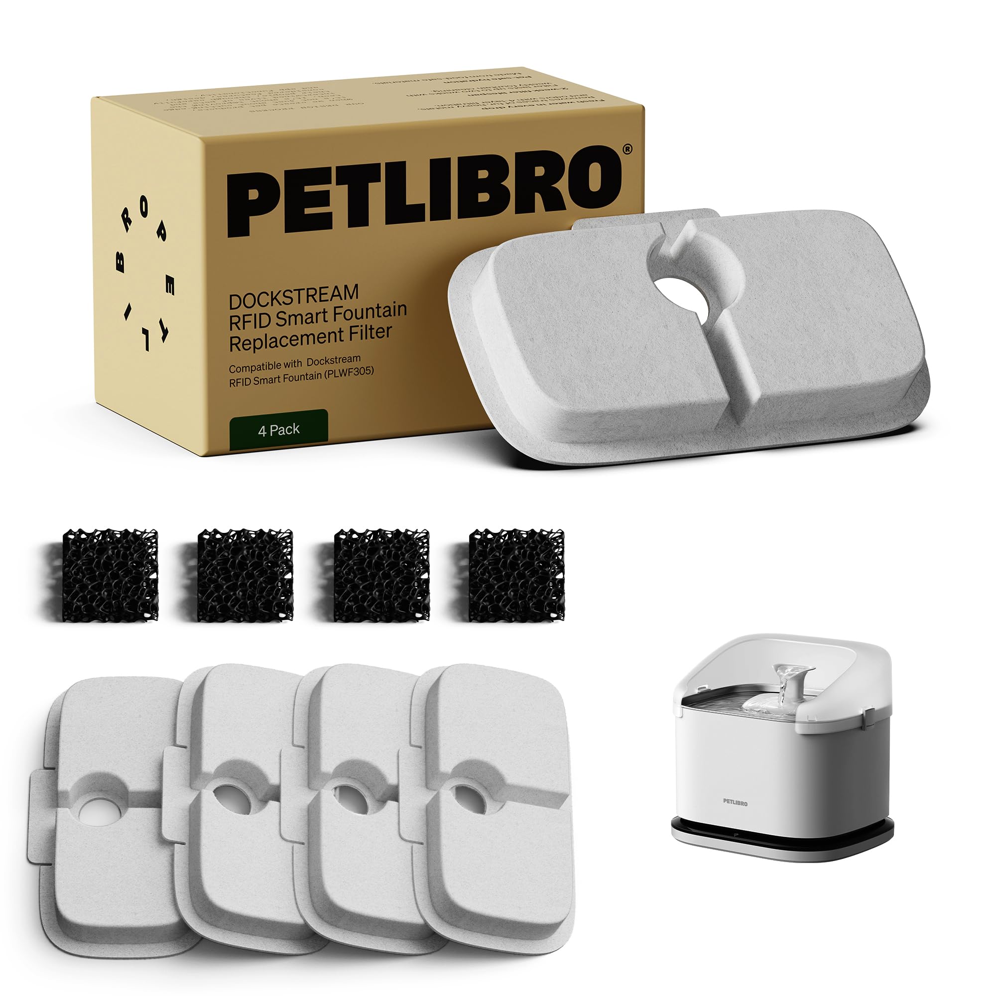 PETLIBRO 給水器 3L RFID スマートアプリモニタリング 自動 Amazon | PETLIBRO RFID スマートキャット給水器 & フィーダーバンドル